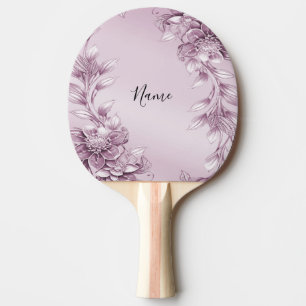 Pingpong Paddle Paddel Pink Bläserblatt Tischtennis Schläger
