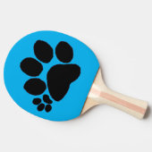Pingpong Paddle - Rechte Polydactyl Pawprint auf B Tischtennis Schläger (Seitenansicht)