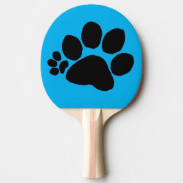 Pingpong Paddle - Rechte Polydactyl Pawprint auf B Tischtennis Schläger