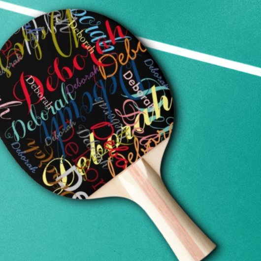 Pingpong Paddles mit Namen Tischtennis Schläger