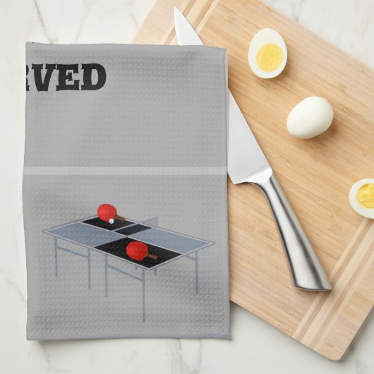 Pingpong-Tische mit Fledermäusen und Ballen, Geschirrtuch (Viertel Falte)