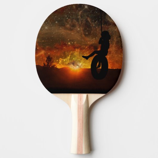 Pingpongpaddel für Kinder in Reifenschwung Tischtennis Schläger (Vorderseite)