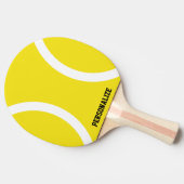 Pingpongpaddel (Gelb) für Tischtennis Schläger (Seitenansicht)