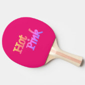 Pingpongpaddel (Hot Pink) Tischtennis Schläger (Seitenansicht)