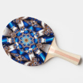 Pingpongpaddel mit argentinischen Farben Tischtennis Schläger (Seitenansicht)