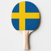 Pingpongpaddel mit der Flagge Schwedens Tischtennis Schläger (Rückseite)