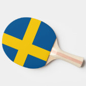 Pingpongpaddel mit der Flagge Schwedens Tischtennis Schläger (Seitenansicht)