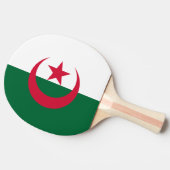 Pingpongpaddel mit Flagge Algeriens Tischtennis Schläger (Seitenansicht)