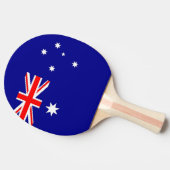 Pingpongpaddel mit Flagge Australiens Tischtennis Schläger (Seitenansicht)