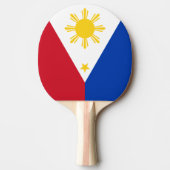 Pingpongpaddel mit Flagge der Philippinen Tischtennis Schläger (Vorderseite)