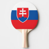 Pingpongpaddel mit Flagge der Slowakei Tischtennis Schläger (Vorderseite)