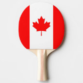 Pingpongpaddel mit Flagge Kanadas Tischtennis Schläger (Vorderseite)