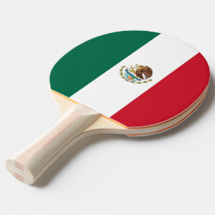 Pingpongpaddel mit Flagge Mexikos Tischtennis Schläger