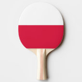 Pingpongpaddel mit Flagge Polens Tischtennis Schläger (Rückseite)