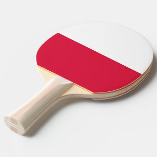 Pingpongpaddel mit Flagge Polens Tischtennis Schläger