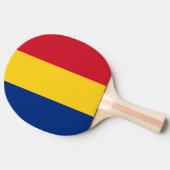 Pingpongpaddel mit Flagge Rumäniens Tischtennis Schläger (Seitenansicht)