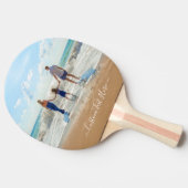 Pingpongpaddel mit Foto Tischtennis Schläger (Seitenansicht)