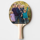 Pingpongpaddel mit Foto Tischtennis Schläger (Rückseite)