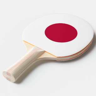 Pingpongpaddel mit japanischer Flagge Tischtennis Schläger