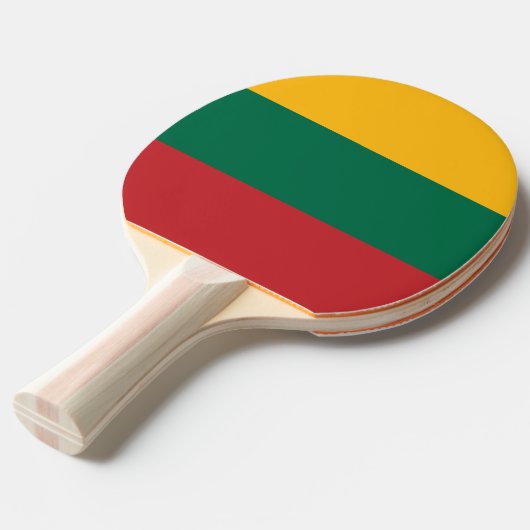 Pingpongpaddel mit litauischer Flagge Tischtennis Schläger (Vorderseite)