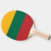 Pingpongpaddel mit litauischer Flagge Tischtennis Schläger (Seitenansicht)