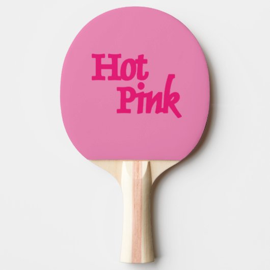 Pingpongpaddel mit Pingpong in Pink Tischtennis Schläger (Vorderseite)