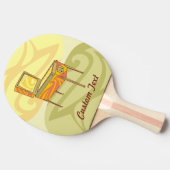 Pingpongpaddel Tischtennis Schläger (Seitenansicht)