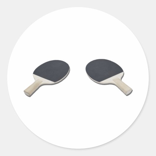 PingPongPaddle052711 Runder Aufkleber (Vorderseite)