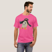 Pingu hört Musik T-Shirt (Vorne ganz)