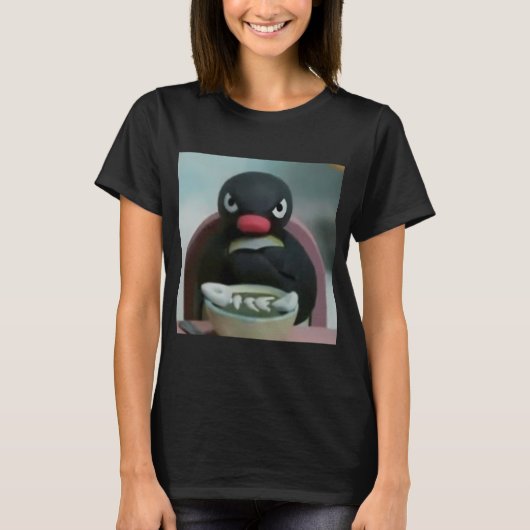 Pingu wütender Pinguin T-Shirt (Vorderseite)