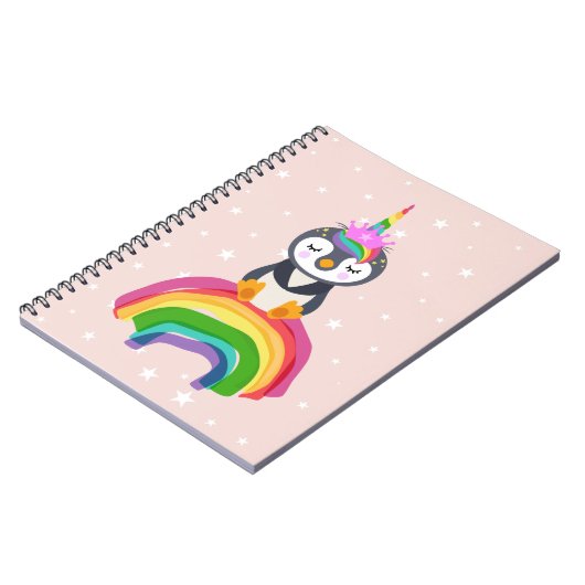 Pinguim unicórnio notizblock (Linke Seite)