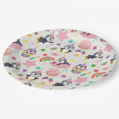 Pinguim Unicórnio Pappteller (Schrägansicht)