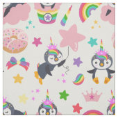 Pinguim Unicórnio Stoff (Muster)