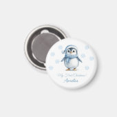 Pinguin 1. Weihnachten Magnet (Vorderseite/Rückseite)