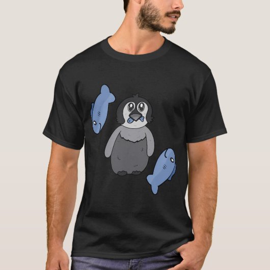 Pinguin-Abendessen T-Shirt (Vorderseite)