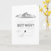 Pinguin Aber Warum Berge  Karte (Gelbe Blume)