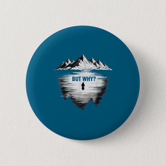 Pinguin aber warum button (Vorderseite)