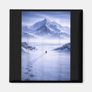 Pinguin aber warum steuert auf die Berge zu Pingui Magnet