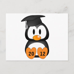 Pinguin-Abschluss Ankündigungspostkarte