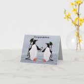 Pinguin Abschluss Cards Karte (Gelbe Blume)