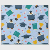 Pinguin-Abschluss Geschenkpapier (Flach)