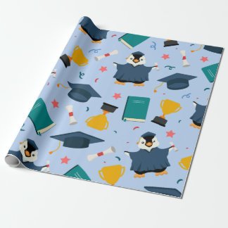 Pinguin-Abschluss Geschenkpapier