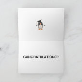 Pinguin-Absolvent Karte (Innenseite)