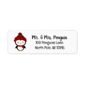 Pinguin Address Labels (Vorne)