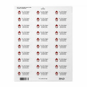 Pinguin Address Labels (Vorne)