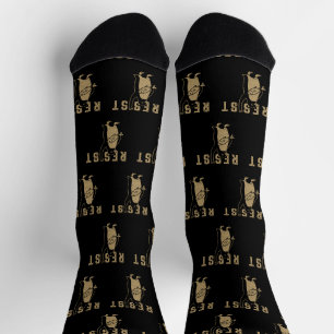 Pinguin-Aktivismus widerstehen Grafikdesign Vintag Socken