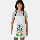 Pinguin als Astronaut mit Kostüm Schürze (Insitu)