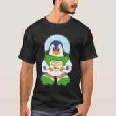 Pinguin als Astronaut mit Kostüm T-Shirt (Vorderseite)