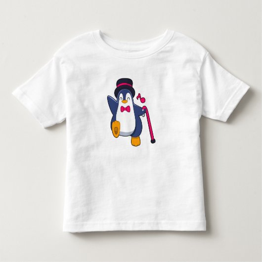 Pinguin als Bräutigam mit Krawatte Kleinkind T-shirt (Vorderseite)