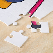 Pinguin als Bräutigam mit Krawatte Puzzle (Seite)